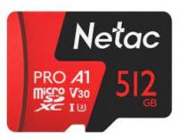   microSDHC 512Gb Class10 Netac NT02P500PRO-512G-R P500 Extreme Pro + adapter