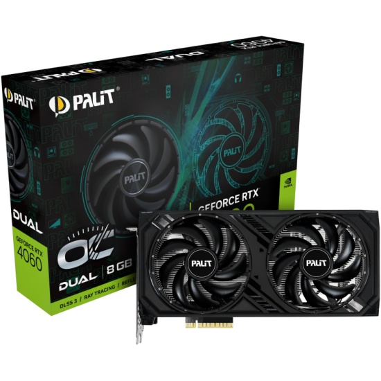  PALIT GeForce RTX 4060 DUAL OC 8G (NE64060T19P1-1070D)