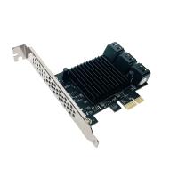  PCI-E, Espada SATA 6G 8 ,  Marvell 88se9215+JMB575 (PCIe8SATAMar) (45579)