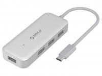 ORICO TC4U-U3-SV USB- Orico TC4U-U3 (Type-C, 4xUSB3.0) ()