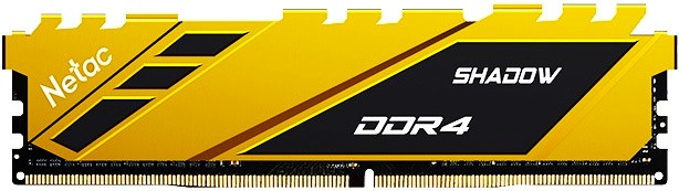   8Gb Netac Shadow Yellow (NTSDD4P26SP-08Y) DDR4, 2666MHz, DIMM, PC21300, C19