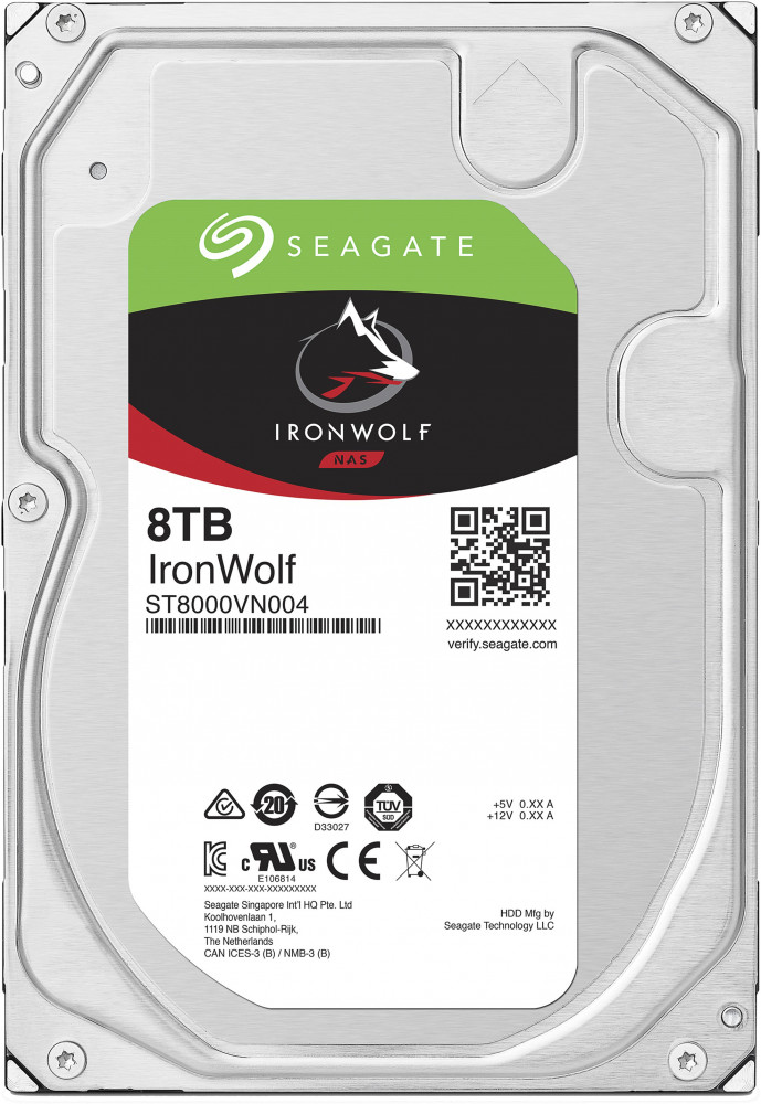   8Tb SATA-III Seagate IronWolf (ST8000VN004)  Bulk