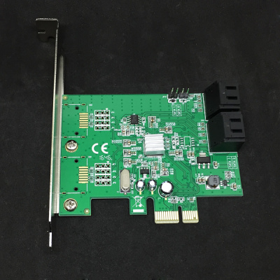  Espada  PCI-E 2.0 to 4 port SATA3 (6Gb/s), Marvell 88SE9215, FG-EST18A-1-BU01(40500)