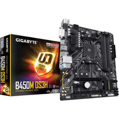   GIGABYTE B450M DS3H (AM4 , mATX)