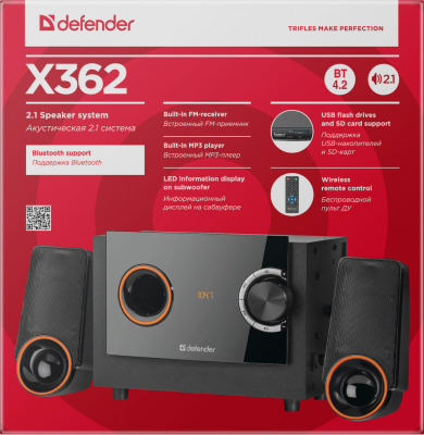  DEFENDER X362 36, BT/FM/MP3/SD/USB/LED/RC