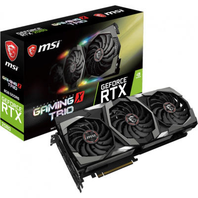  MSI GeForce RTX 2080 8192Mb, Gaming X Trio RTX 2080 1xHDMI, 3xDP, VR-Link (USB C) (Gaming X Trio RTX 2080)