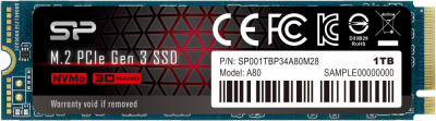   1Tb SSD Silicon Power P34A80 (SP001TBP34A80M28)