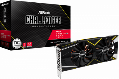  AMD (ATI) Radeon RX 5700 ASRock Challenger D 8G OC PCI-E 8192Mb (RX5700 CLD 8GO)