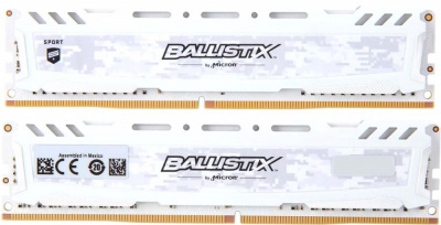   16Gb DDR4 3000MHz Crucial Ballistix Sport LT White (BLS2K8G4D30AESCK) (2x8Gb KIT)