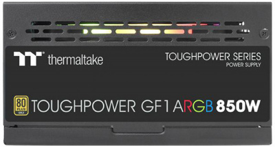   Thermaltake ATX 850W Toughpower GF1 ARGB 80+ gold (24+4+4pin) APFC 140mm fan color LED 9xSATA Cab Manag RTL (PS-TPD-0850F3FAGE-1)