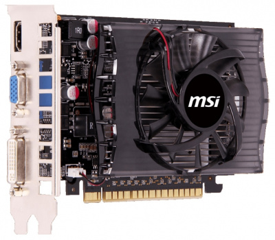 2048Mb PCI-Ex GeForce GT730 MSI N730-2GD3 GDDR3 128bit 700/1800 DVI/HDMI/CRT/HDCP RTL