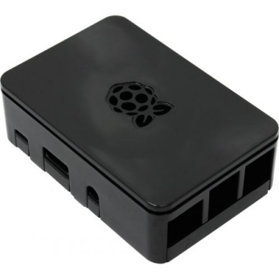  ACD Black ABS Plastic case with Logo for Raspberry Pi 3 B,    VESA Mount RA179