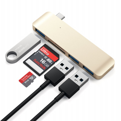 USB- Satechi Type-C USB Hub  Macbook   USB-C. : 3 x USB 3.0, SD, microSD.  