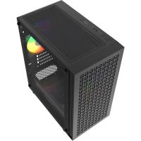 ������ Powercase Mistral Micro EM18, Tempered Glass, 2x140mm + 1�120mm ARGB PWM fan, ������, mATX  (CMMEM18B-A3)