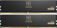   64GB (2x32GB) TEAMGROUP T-Create Expert DDR5, 6400MHz CL34 (34-44-44-84) 1.35V / CTCED564G6400HC34BDC01 / Black