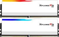   DDR5 G.SKILL RIPJAWS M5 RGB 64GB (2x32GB) 6000MHz CL30 (30-40-40-96) 1.4V / F5-6000J3040G32GX2-RM5RW / White