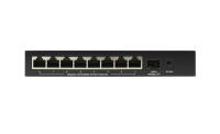 ������������� PoE-���������� ORIGO OS1209P/80W, 8x100Base-TX PoE+, 1x1000Base-X SFP, PoE-������ 80 ��