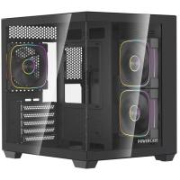 ������ Powercase Vision Micro M5CB, Tempered Glass, Type-C, 3x 120mm ARGB PWM Fan, ARGB+PWM HUB, ������, mATX  (CVMM5CHB-A3)