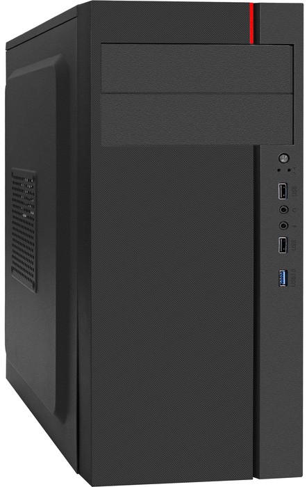 Корпус Exegate AA-440U-AA350 Black ATX, Midi-Tower, 350 Вт, 2xUSB 2.0, USB 3.0, Audio