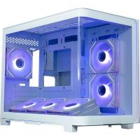 ������ XASTRA QR600M 6ARGB C10-UC White mATX/Aquarium/ Curve Glass /Led Strip/6x120mm ARGB PWM FM fans/ Argb+PWM HUB 10port / Type-C/ QR600M-6FM12A-C10-UC-L-WH