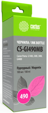 �������  Cactus CS-GI490MB ��� Canon Pixma G1400, G2400, G3400, 100 ��