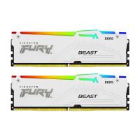 ������ ����������� Kingston 32GB 5200MT/s DDR5 CL40 DIMM (Kit of 2) FURY Beast White RGB XMP (KF552C40BWAK2-32)