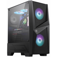  MSI MAG FORGE 100R mid-tower, ATX, tempered glass side panel 2x A-RGB 120mm & 1x 120mm fans inc.