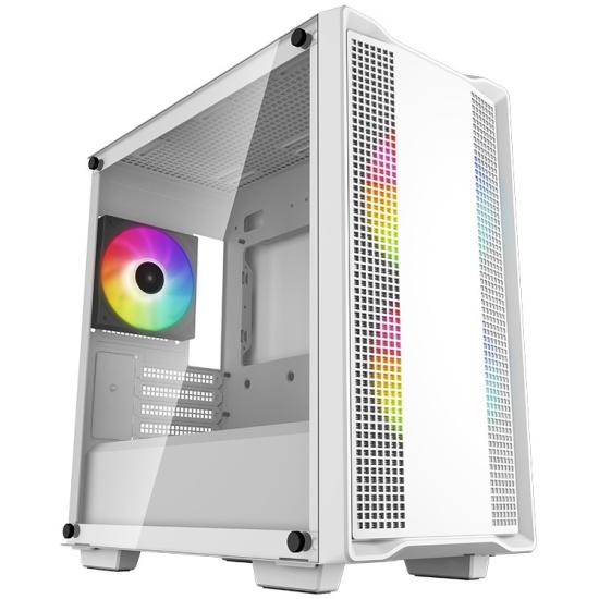 ������ DeepCool CC360 WH ARGB ��� ��, ������� ���� (���������� ������), �����, mATX