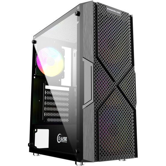 ������ Powercase Mistral T4B ������ , TEMPERED GLASS, LED 4x120mm CMITB-L4