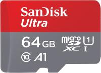   microSDXC 64GB SanDisk Ultra Class 10, UHS-I, R 140 /, SDSQUAB-064G-GN6MN   SD