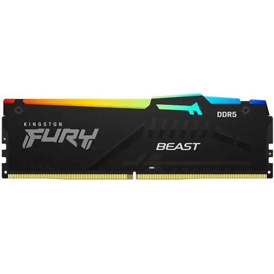 ����������� ������ Kingston DDR5 32Gb 5200MHz pc-41600 Fury Beast RGB Black CL40 (KF552C40BBA-32)