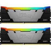 ������ 64Gb Kingston FURY Renegade Black RGB, DDR4, DIMM, PC25600, 3200Mhz, (Kit of 2), CL16 (KF432C16RB2AK2/64) (retail)
