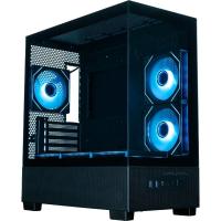 ������ XASTRA Q500M 6ARGB-C10-UC Black mATX/Aquarium/Screewless/ 6x120mm ARGB PWM FM fans/Argb+PWM HUB 10port/ Type-C/ Q500M-6FM12A-C10-UC