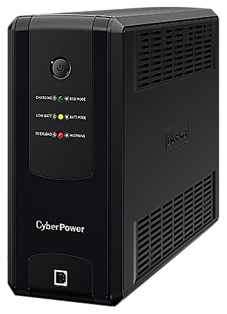 ��� (UPS) CyberPower 1-������ ������� ����������, �������� �������� 1050 �� / 630 ��, �������� ��������: 4, �������� � �������� �� �������: 4, ����������: USB, ����� ������� 6 � (UT1100EG)