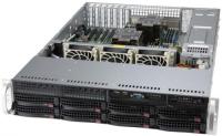 Серверная платформа Supermicro SYS-620P-TRT  (2U, 2 x LGA4189, Intel C621A, 16 x DDR4, 8 x 3.5" SATA, 2x10 Gigabit Ethernet (10 Гбит/с), 1200 Вт)