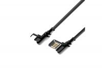 USB кабель Micro LDNIO LD_B4620 LS421/1m/ 2.4A/ медь: 86 жил/ Угловой коннектор/ Нейлоновая оплетка/ Gray