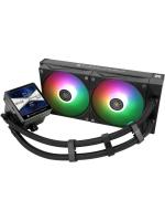 ��� Thermalright Grand Vision 240 (240mm, LED, Black, ARGB/ Fans: 2x120mm, 80.45CFM, 29.4dBA, 2150RPM/ Pump height 72.5mm, 6400RPM, Rad thickness 27mm/ S: 1700, 1200, 1851, 115X, 2011, 2066, AM5, AM4)