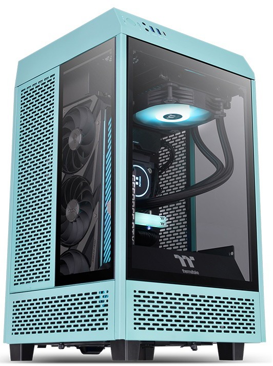 ������ Thermaltake The Tower 100 Turquoise (CA-1R3-00SBWN-00)