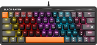 Механическая клавиатура DEFENDER BLACK RAVEN GK-417 (USB, OUTEMU RED, радужная подсветка, 63 кл.) 45417