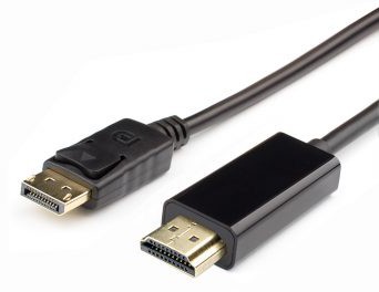 Кабель DisplayPort (M) - HDMI (M) ATCOM AT6001, 2 м, черный