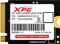 ������������� ���������� SSD ADATA M.2 512GB XPG GAMMIX S55 PCIe Gen4x4 with NVMe 5000/3000, 3D �LC NAND, 230TBW
