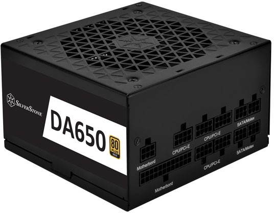 ���� ������� 650W Silverstone SST-DA650-G �������� 650 ��, ATX12V 2.4, �������� PFC, ���������� 120x120 ��, c��������� 80 PLUS Gold, �������������� ������