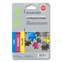 �������� �������� Cactus CS-CLI521C/M/Y �������/���������/������ ����� ����. ��� Canon Pixma iP3600