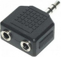  Perfeo 2x 3.5 Jack (F) - 3.5 Jack (M) (A7008)