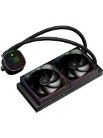 ��� Thermalright Frozen Horizon 240 Digital (240mm, LED temp., Black, ARGB/ Fans: 2x120mm, 68.9CFM, 28.2dBA, 2000RPM/ Pump height 53.2mm, Rad thickness 27mm/ S: 1700, 1200, 1851, 115X, AM5, AM4)