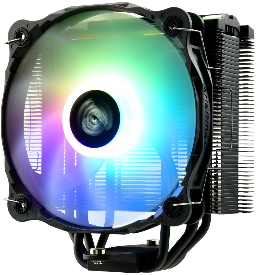 Кулер Enermax ETS-F40-BK-ARGB для процессора, Socket 775, 115x/1200, 1356, 1366, 2011, 2011-3, 2066, AM2, AM2+, AM3, AM3+, AM4, FM1, FM2, FM2+, 1x140 мм, 300-1200 об/мин, TDP 200 Вт, разноцветная подсветка
