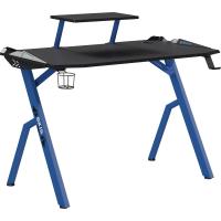 Игровой стол Skyland SKILL CTG-001 чёрно-синий  (1200 x 600 x 750 мм, МДФ, металл, карбон)