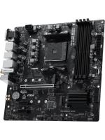 ����������� ����� MSI PRO B550M-P WIFI6E B550, AM4, 4*DDR4, 1*PCIEx16, 2*PCIEx1, 2*M.2, 1*TypeC, 6*USB3.2Gen1, 6*USB2.0, 4*SATA3.0, 1G, VGA, DP, HDMI, ATX, RTL