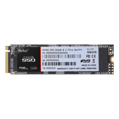  SSD Netac M.2 2280 N930E Pro NVMe PCIe 256GB NT01N930E-256G-E4X