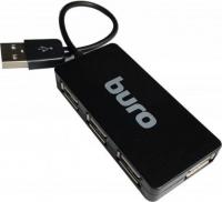 ������������ USB 2.0 BURO BU-HUB4-U2.0-SLIM 4 ����� 4 x USB 2.0 ������ 